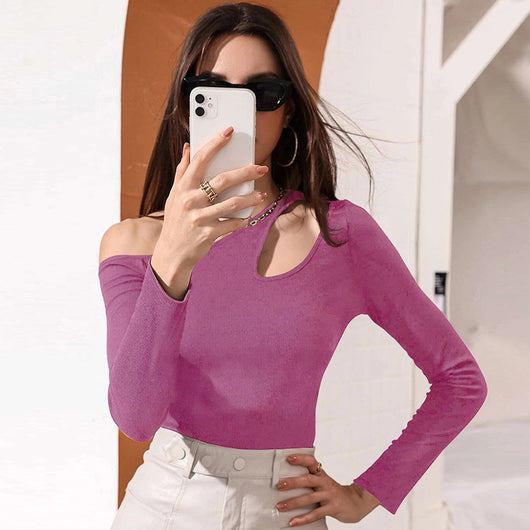 Blusa Casual de Manga Larga con Detalle Calado en la Cintura - Image 12