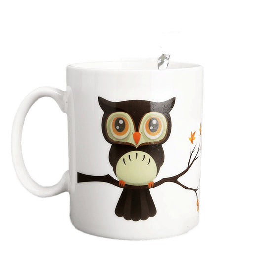 Taza Cerámica Inteligente con Sensor de Temperatura - Diseño Búho - Image 2