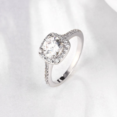 Anillo Oro Rosado Mujer con Circonia y Diamante - Diseño Europeo Moderno - Image 9