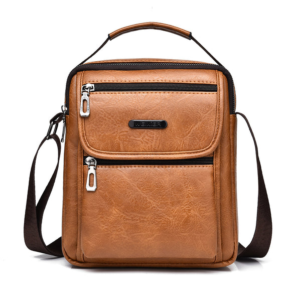 Bolsa Mensajero Vintage Portátil para Hombre