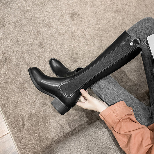 Botas para Mujer con Caña Ancha y Tacón Grueso - Image 9