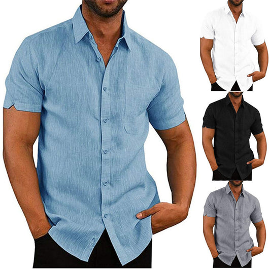 Camiseta Básica Suelta para Hombre - Manga Corta Verano - Image 5