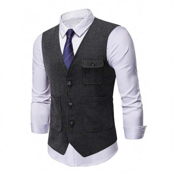 Chaleco Ejecutivo de Corte Clásico para Hombre