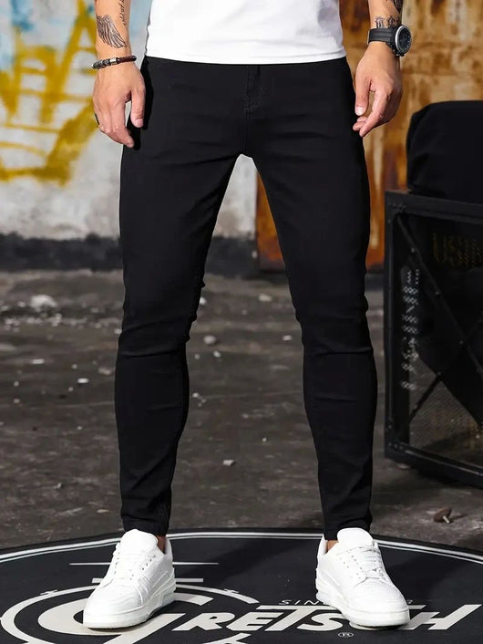 Pantalones Vaqueros Slim Fit Retro con Lavado Vintage y Stretch - Image 16