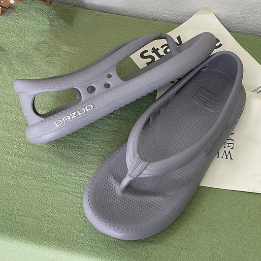 Chanclas de Verano para Mujer con Suela Gruesa y Colores Sólidos - Image 20
