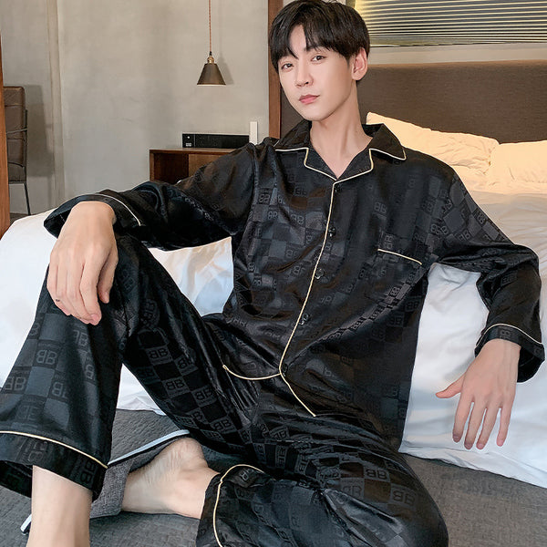 Pijama de Seda para Hombre Talla Grande - Conjunto Elegante y Cómodo - Image 16