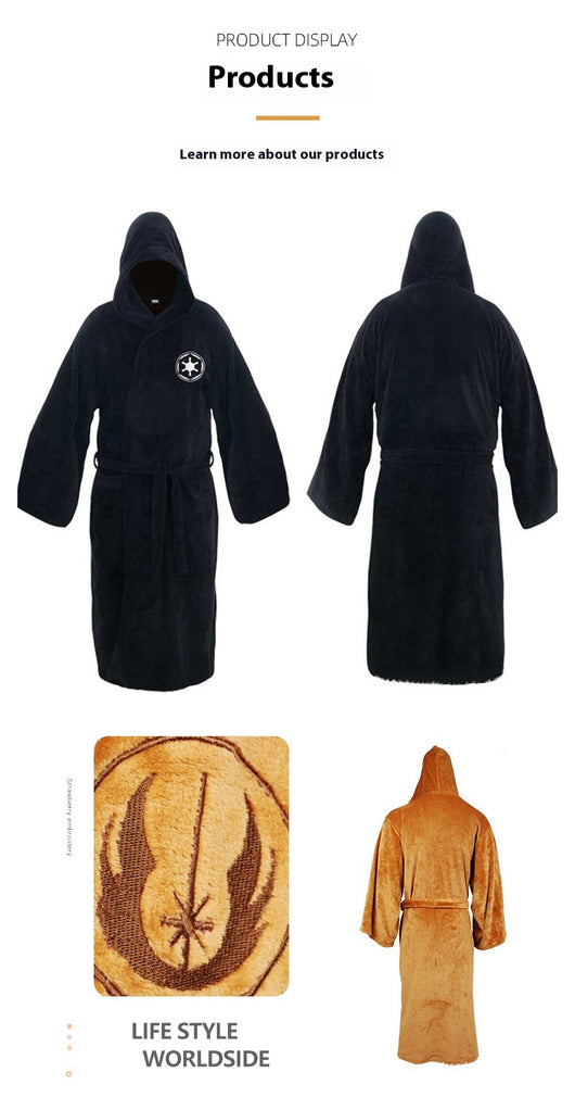 Bata Larga de Franela para Hombre - Pijama Cómodo para Casa - Image 13
