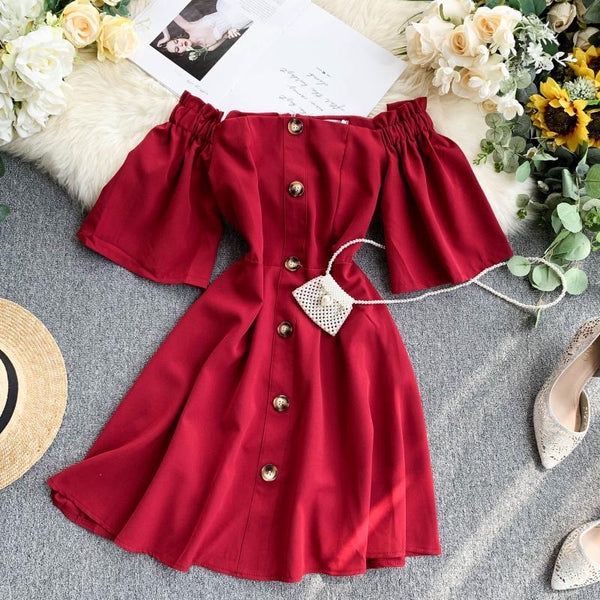 Vestido Entallado de Cintura Única