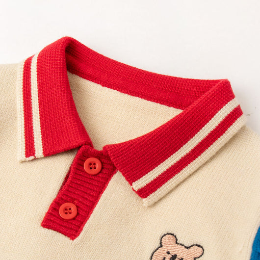 Suéter de Punto con Cuello Polo para Bebé - Manga Larga Primavera y Otoño - Image 9