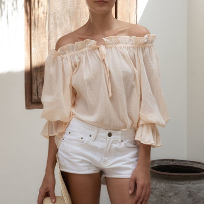 Camisa de Algodón con Diseño Exclusivo y Dobladillo Selvedge - Image 3