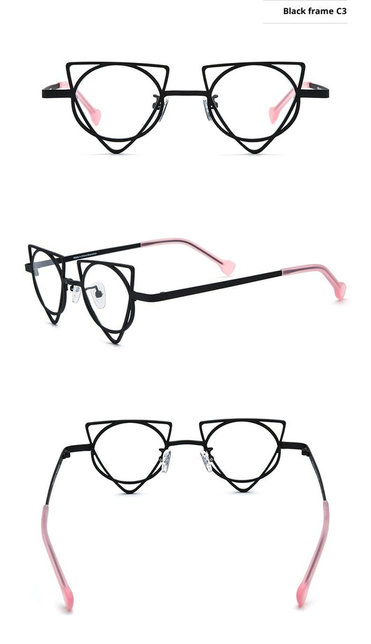 Gafas Graduadas Cat-eye Titanio Ultraligero con Lentes de Color - Image 15