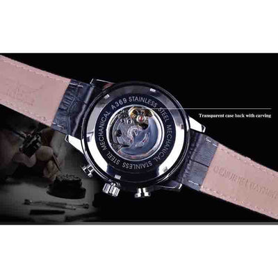 Reloj Mecánico Automático para Hombre con Banda de Acero de 6 Pernos - Image 5