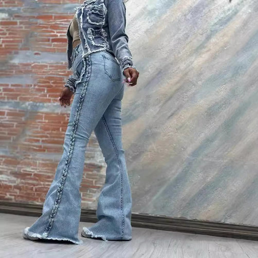 Pantalones Acampanados Talle Alto con Cintura Elástica Ajustable - Image 12