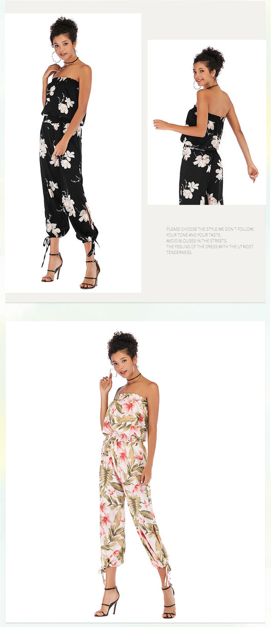 Jumpsuit Casual de Chifón Estampado para Mujer - Diseño Elegante y Cómodo - Image 10