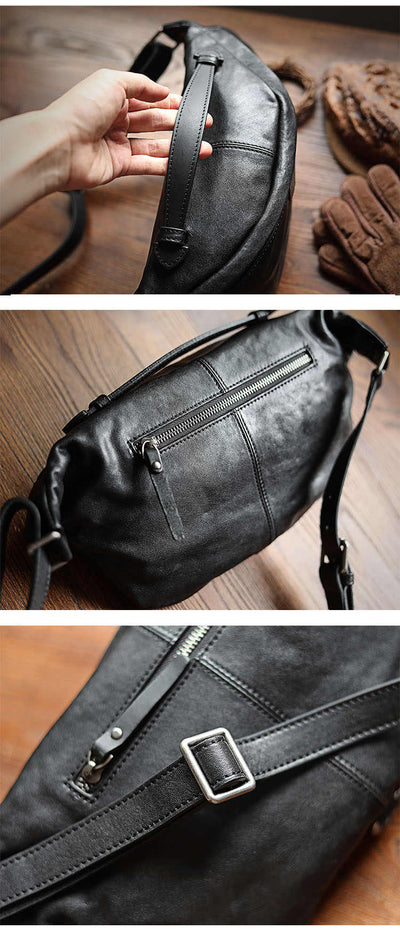 Bolsa de Pecho de Cuero para Hombre con Correa Cruzada - Image 9