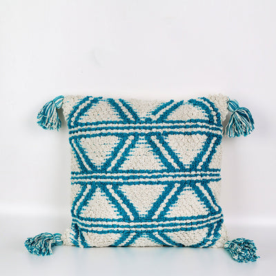 Funda de Cojín Bohemio de Algodón con Borlas para Sala y Dormitorio - Image 8