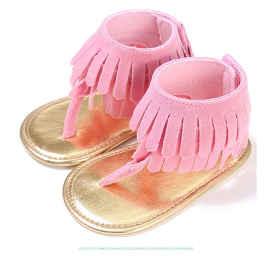 Sandalias Infantiles Multicolor con Borlas y Suela Suave para Niñas Pequeñas - Image 24