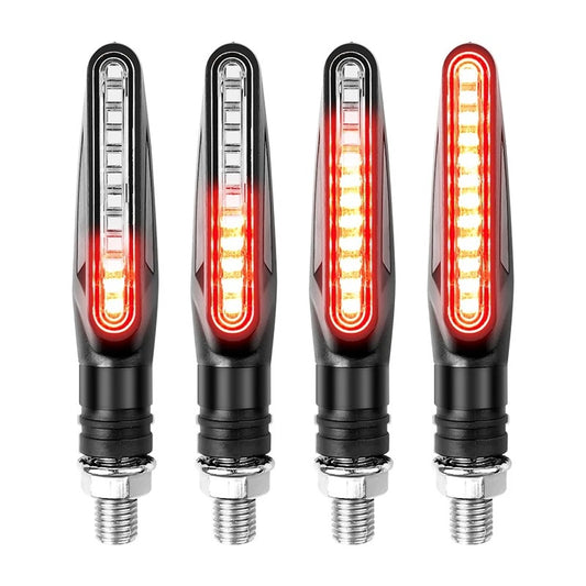 Luces Secuenciales LED 12V para Motos Modificadas - Señales de Giro Dinámicas