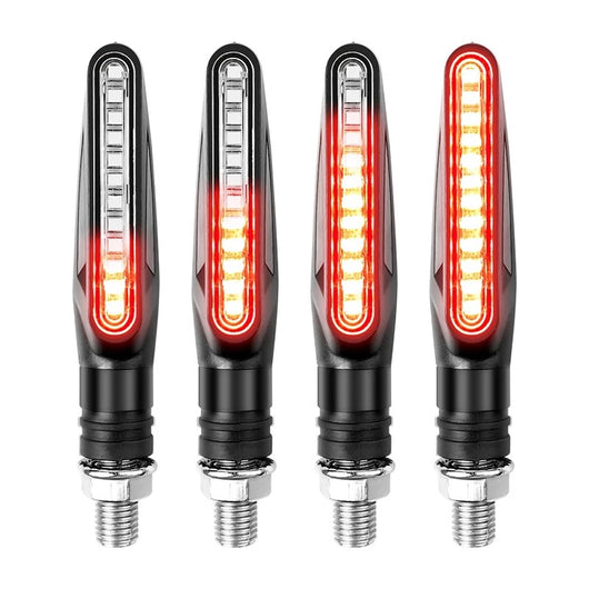 Luces Secuenciales LED 12V para Motos Modificadas - Señales de Giro Dinámicas