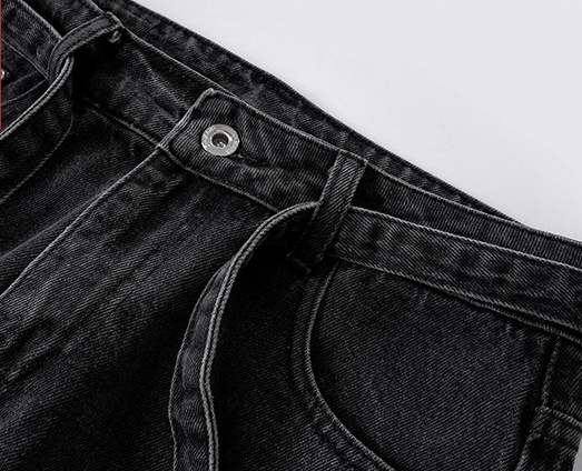 Pantalones Casual Multibolsillos con Diseño Desgastado - Image 14