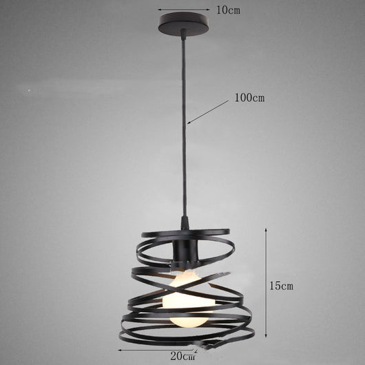 Lámpara Colgante Minimalista de Hierro para Restaurante y Bar - Image 12