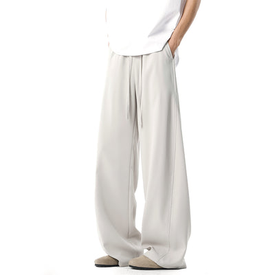 Pantalones Casuales de Corte Elegante con Detalles de Costura para Hombre - Primavera y Verano - Image 8