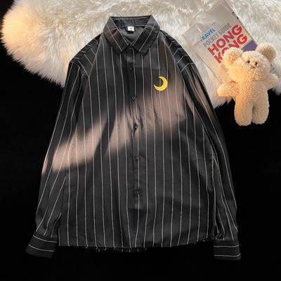 Camisa a Rayas Verticales para Hombre - Estilo Casual Moderno - Image 4