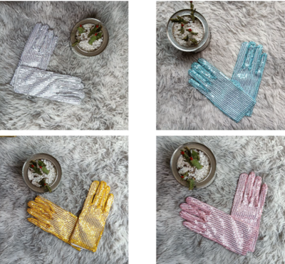 Guantes Reflectantes con Lentejuelas para Presentaciones Escénicas - Image 14