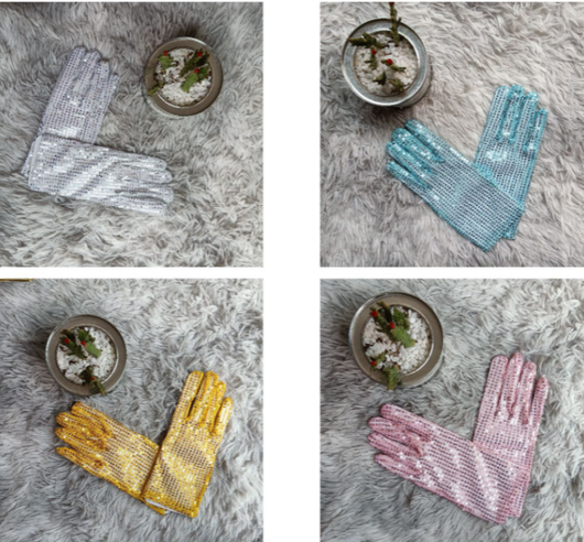 Guantes Reflectantes con Lentejuelas para Presentaciones Escénicas - Image 14