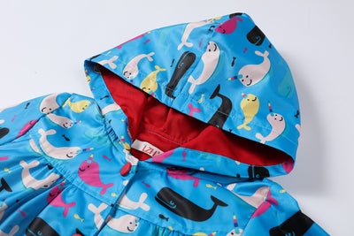 Chaqueta Impresa con Capucha para Niños - Abrigo Outdoor Resistente - Image 33