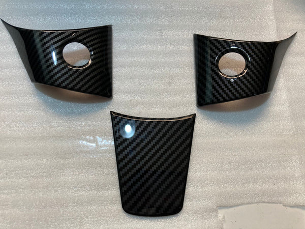 Set de 3 Piezas Decorativas para Volante Tesla Model 3 con Logo - Image 2