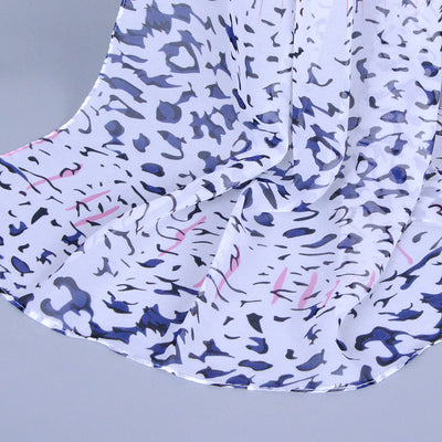 Pañuelo Largo de Gasa con Estampado de Leopardo para Mujer - Image 11