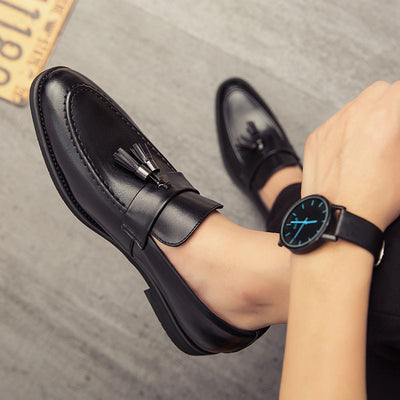 Zapatos de Cuero Estilo Coreano Casual Ejecutivo para Hombre - Image 8