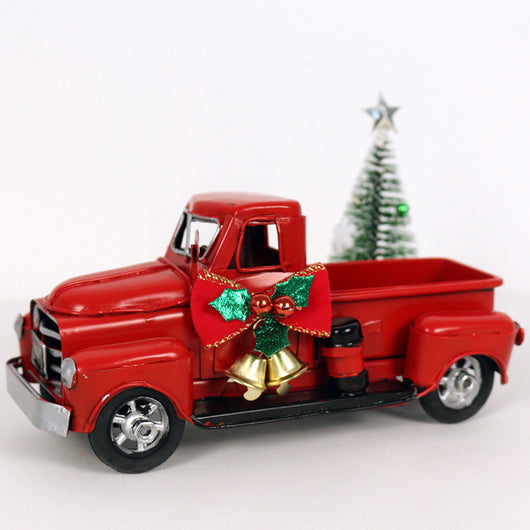 Adornos Navideños Camión Rojo Retro - Image 5