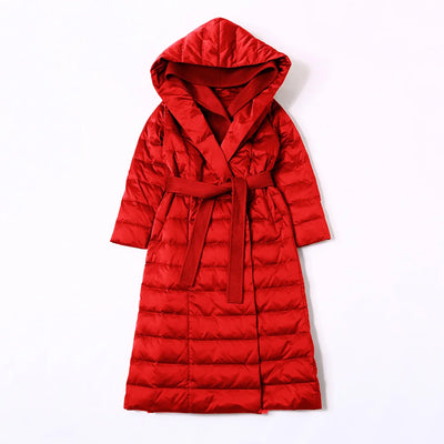 Chaqueta Acolchada con Capucha y Parches de Encaje para Mujer - Image 11