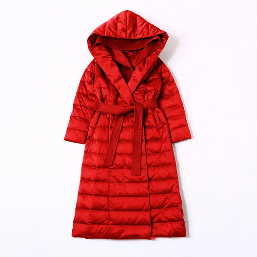 Chaqueta Acolchada con Capucha y Parches de Encaje para Mujer - Image 11