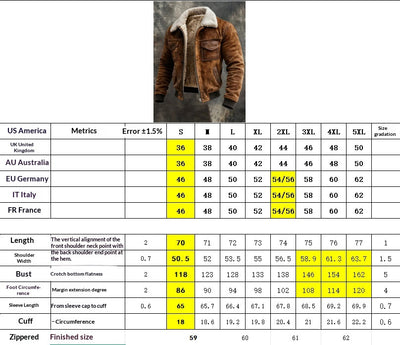 Chaqueta Outdoor Retro para Hombre con Múltiples Bolsillos y Forro Polar - Image 7