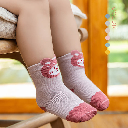 Calcetines Antideslizantes de Algodón Peinado para Bebé con Diseños Divertidos - Image 15