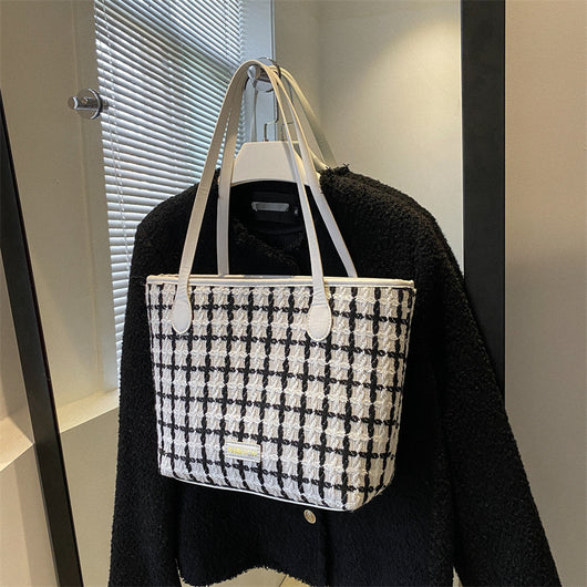Bolso Tote Cuadros Asimétrico - Diseño Minimalista - Image 24