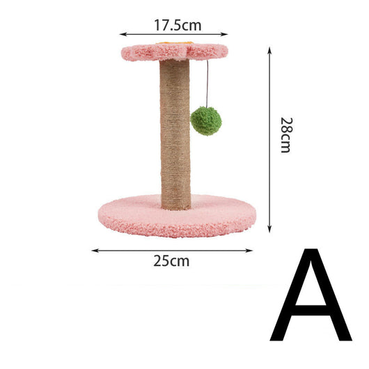 Árbol Rascador Compacto para Gatos con Columna de Sisal y Pelota Interactiva - Image 2