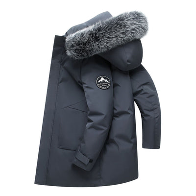 Abrigo Acolchado Hombre con Cuello de Piel de Zorro - Impermeable y Cálido - Image 6