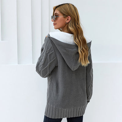 Abrigo Sudadera con Capucha de Polar Cálido de Manga Larga - Image 5