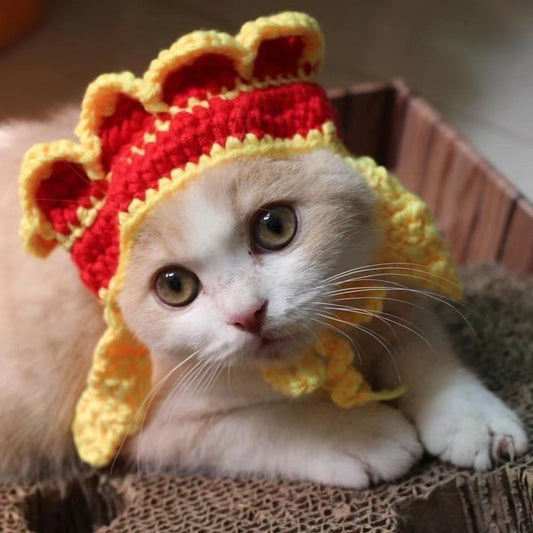 Gorro de Lana Tejido para Perros y Gatos - Accesorios Adorables para Mascotas