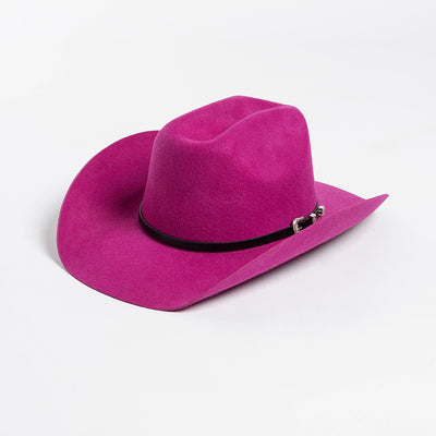 Sombrero Vaquero de Ala Ancha con Hebilla y Lana Pura - Image 13