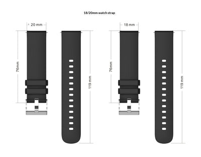 Correa de Silicona con Patrón de Cuadrícula para Vivoactive4 GTS GT3 - Image 17