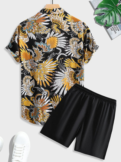 Camisa Casual Estampada de Manga Corta para Hombre - Image 18