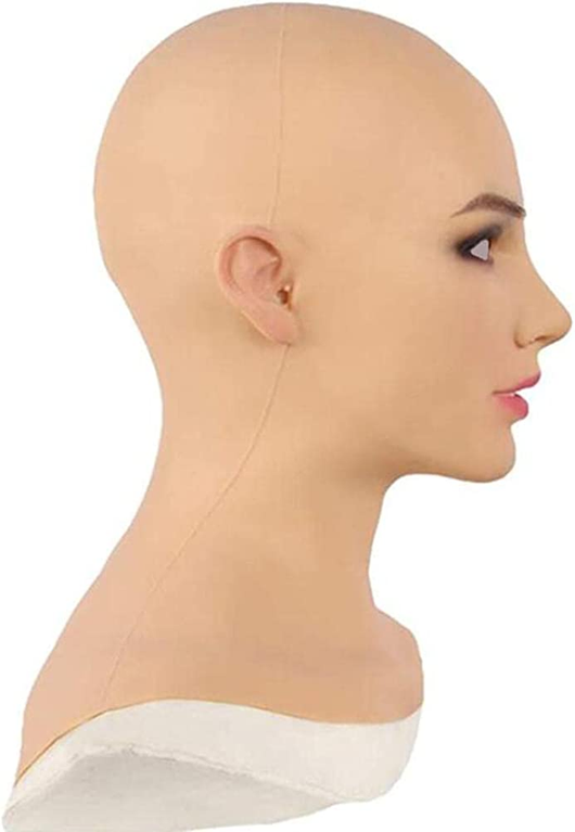 Máscara de Látex para Cosplay Halloween - Accesorio Calvo Profesional - Image 7