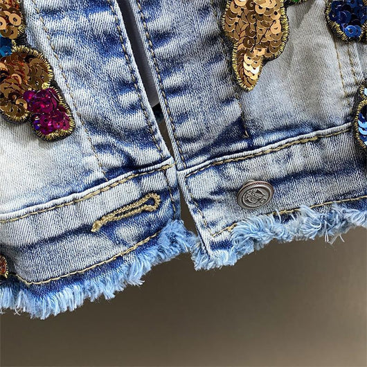 Chaqueta Denim Reforzada con Tachuelas de Diamante - Image 19