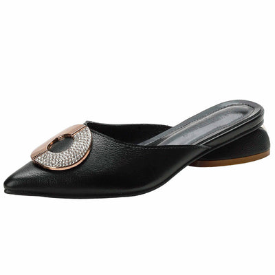 Sandalias y Pantuflas de Tacón Grueso Talla Grande - Estilo Influencer - Image 3