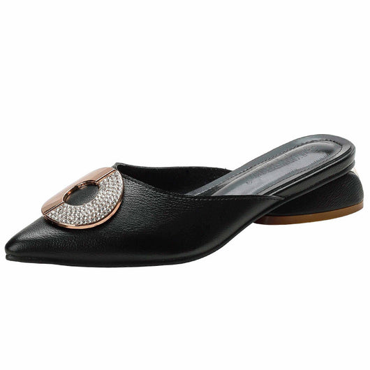 Sandalias y Pantuflas de Tacón Grueso Talla Grande - Estilo Influencer - Image 3